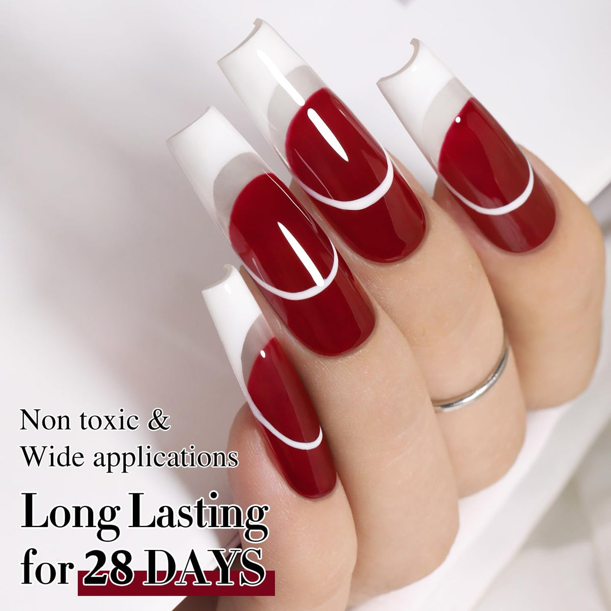 Double Rhythm Jelly Gel Polish Cherry Red A1489 packaging