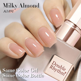 Double Rhythm Jelly Gel Polish curing under UV lamp