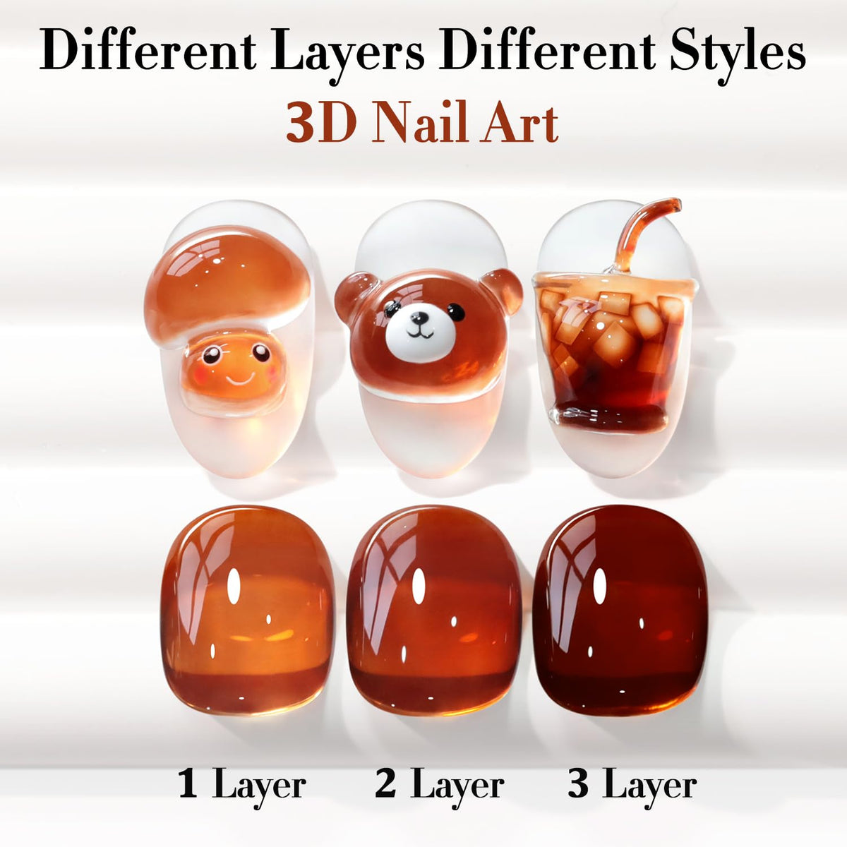 Double Rhythm Jelly Gel Polish Dark Brown in packaging