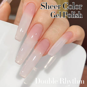 Double Rhythm Jelly Gel Polish in a lifestyle setting