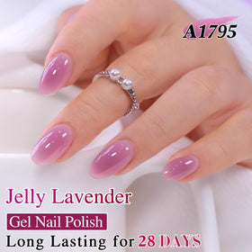 Double Rhythm Jelly Gel Polish Light Purple bottle close-up