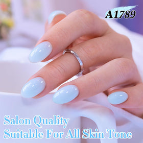 Double Rhythm Jelly Gel Polish Milky Blue lifestyle scene