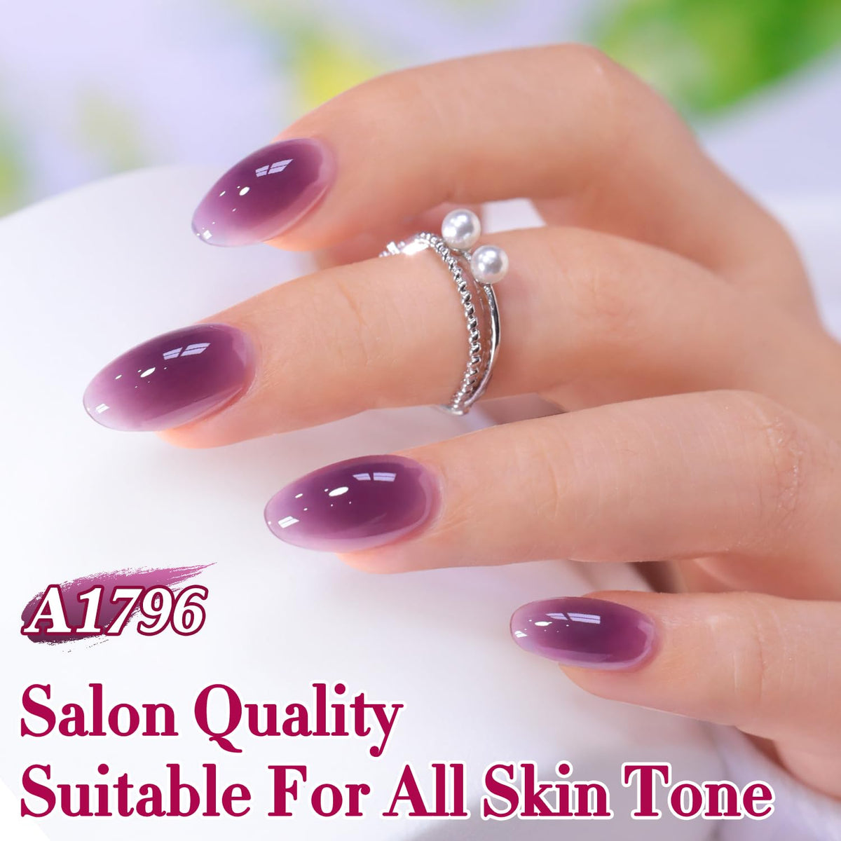 Double Rhythm Jelly Gel Polish with base and top coat