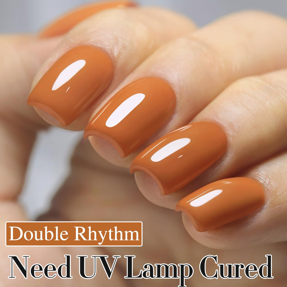 Double Rhythm Jelly Milky Gel Polish 15ml application on nails