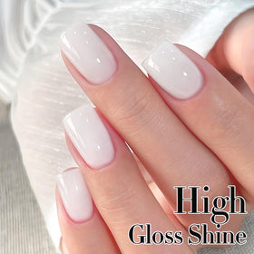 Double Rhythm Jelly Nail Polish 15ml Milky White bottle and cap