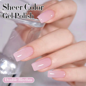 Double Rhythm Jelly Nail Polish 15ml with UV lamp for curing