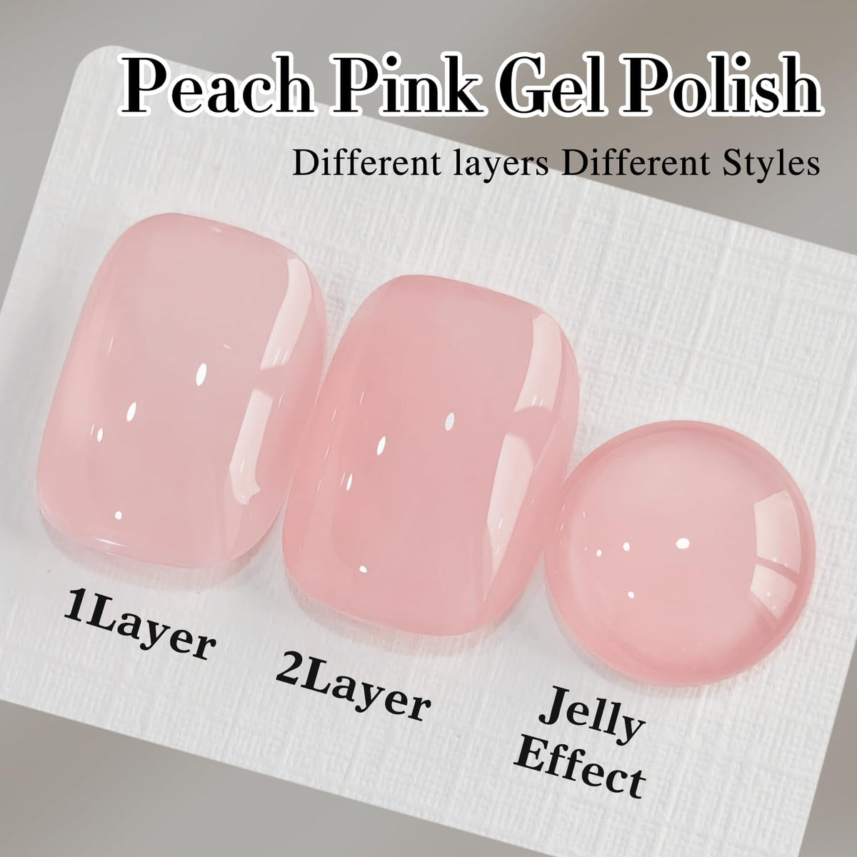 Double Rhythm Jelly Rose Pink Gel Polish 15ml with nail tools