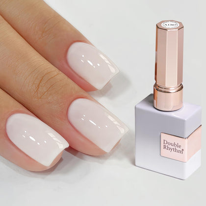 Double Rhythm Milky White Gel Nail Polish 15ML front view