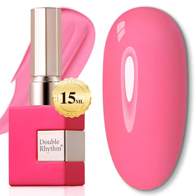 Double Rhythm Pink Gel Polish 15ML front view