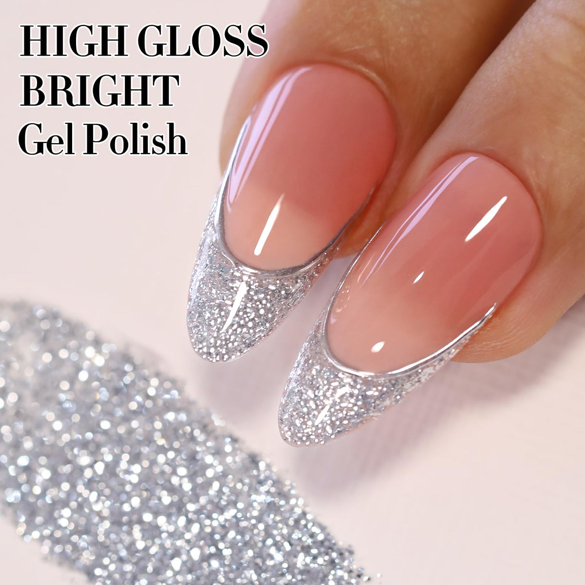 Double Rhythm Silver Glitter Gel Polish packaging