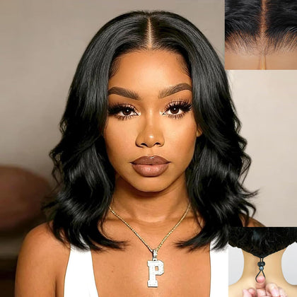 Douyin Glueless Bob Wig front view showcasing body wave style