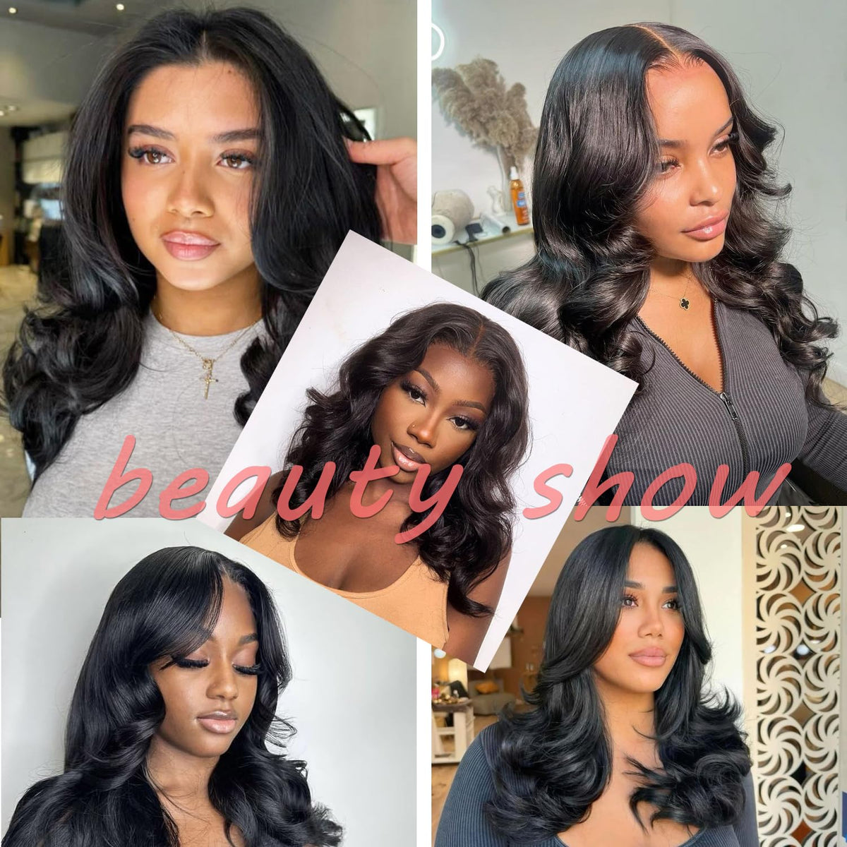 Douyin Glueless Bob Wig showing adjustable straps and combs