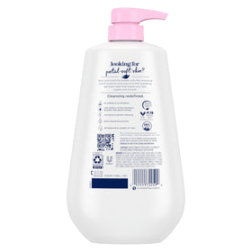 Dove 24hr Lotion Body Wash bottle with floral design