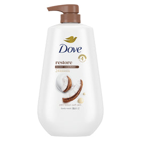 Dove 24hr Lotion Body Wash Coconut & Cocoa Butter front view