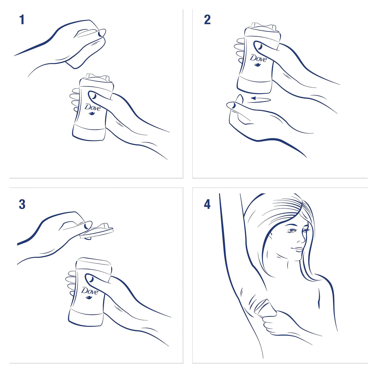 Dove Advanced Care Antiperspirant Deodorant side view