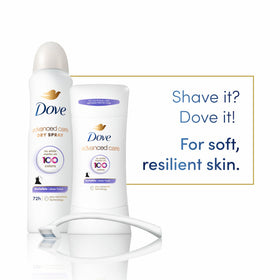 Dove Advanced Care Antiperspirant Deodorant Spray side view