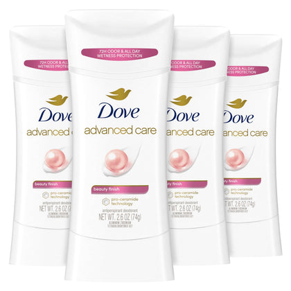 Dove Advanced Care Antiperspirant Deodorant Stick Beauty Finish front view