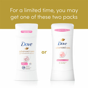 Dove Advanced Care Antiperspirant Deodorant Stick Beauty Finish side view