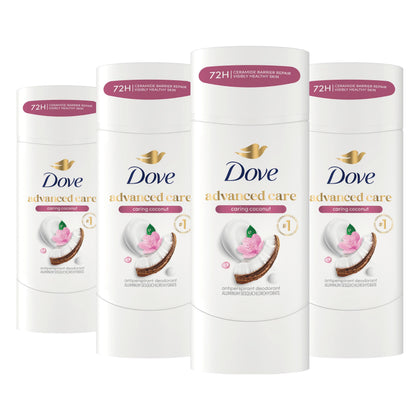 Dove Advanced Care Antiperspirant Deodorant Stick Caring Coconut front view