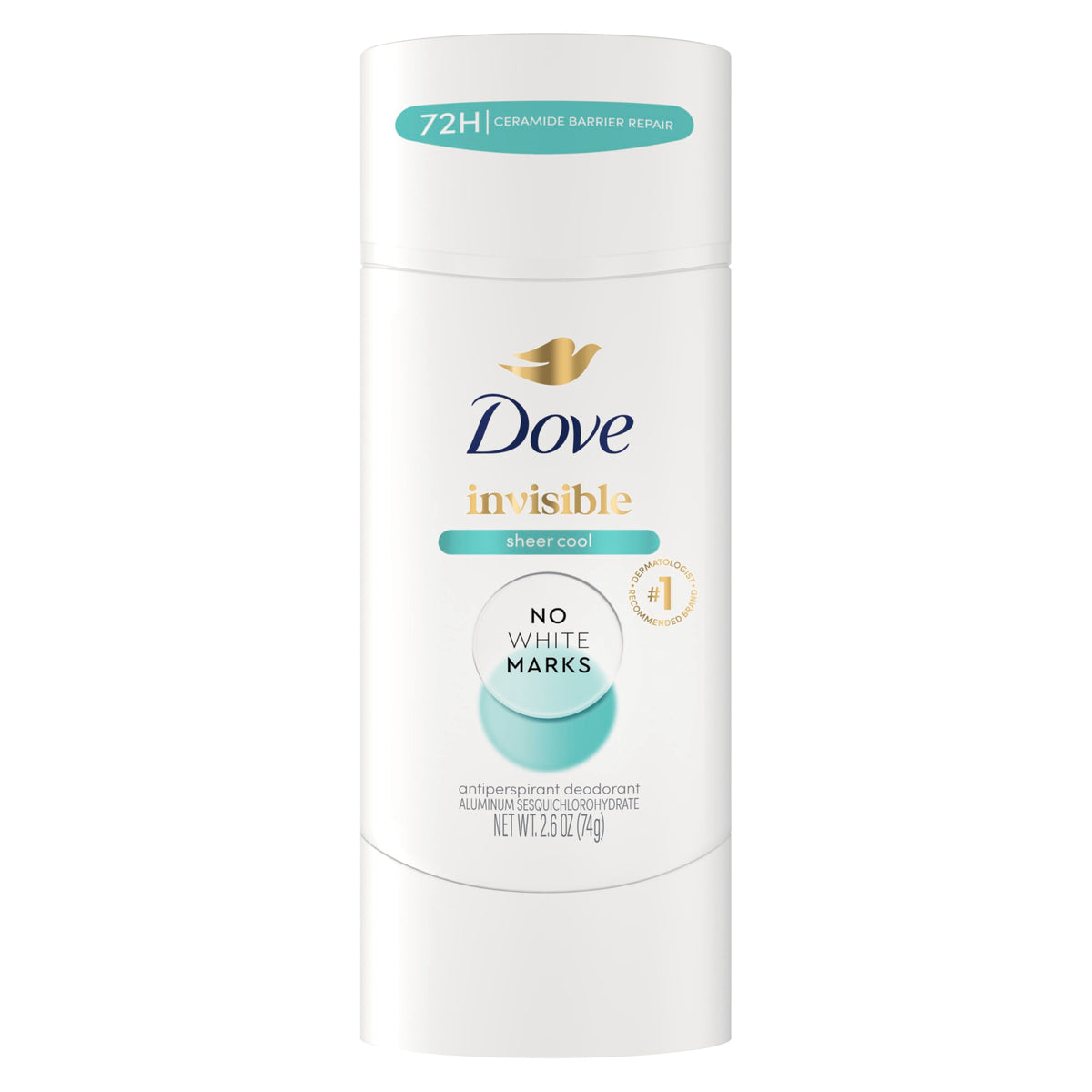 Dove Advanced Care Antiperspirant Deodorant Stick front view