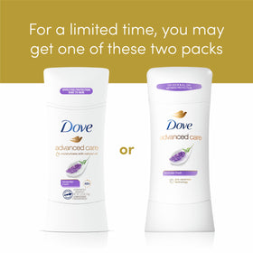 Dove Advanced Care Antiperspirant Deodorant Stick Lavender Fresh packaging