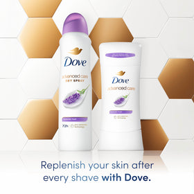 Dove Advanced Care Antiperspirant Deodorant Stick Lavender Fresh side view