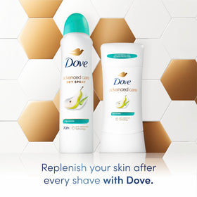 Dove Advanced Care Antiperspirant Deodorant Stick Rejuvenate close-up of stick