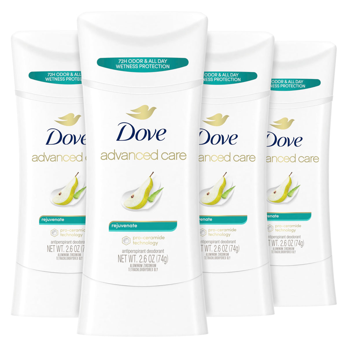 Dove Advanced Care Antiperspirant Deodorant Stick Rejuvenate front view
