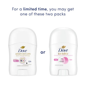Dove Advanced Care Antiperspirant Deodorant Stick side view