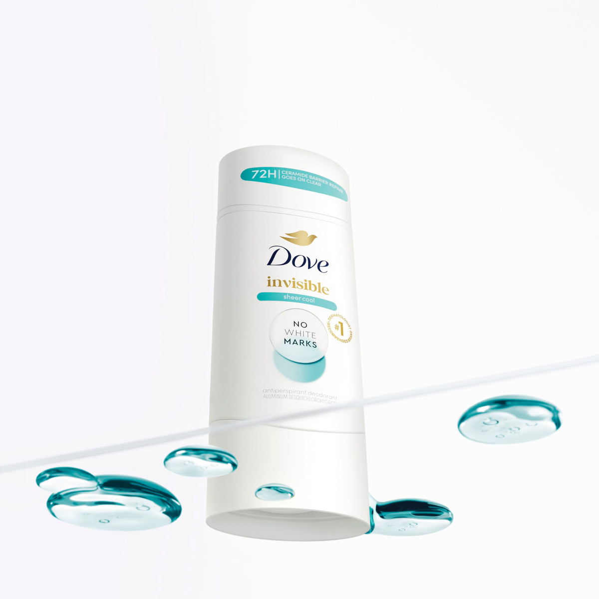 Dove Advanced Care Antiperspirant Deodorant Stick side view
