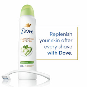 Dove Advanced Care Antiperspirant Dry Spray 4 Count back view