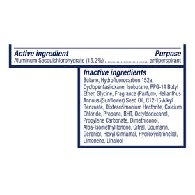 Dove Advanced Care Antiperspirant Spray with fresh fruit background