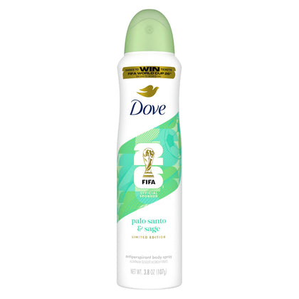 Dove Advanced Care Dry Spray Antiperspirant Palo Santo & Sage front view