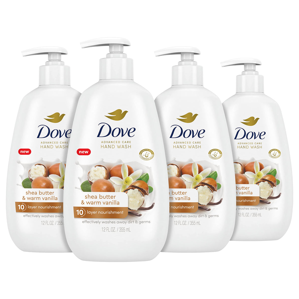 Dove Advanced Care Hand Wash Shea Butter & Warm Vanilla front view