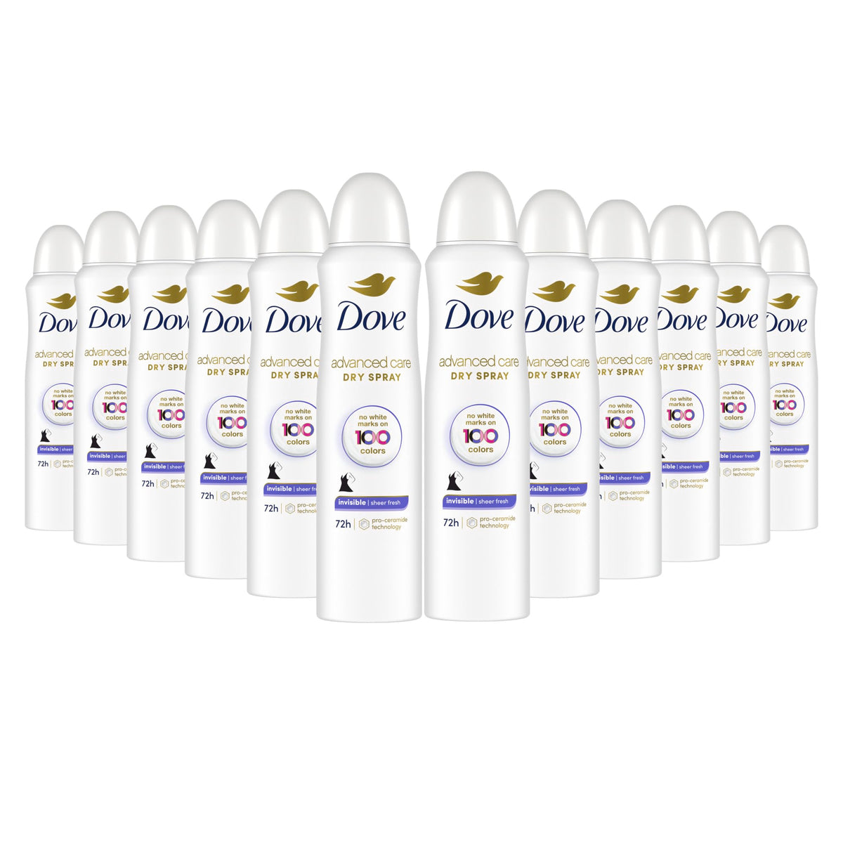 Dove Advanced Care Invisible Antiperspirant Deodorant Spray front view