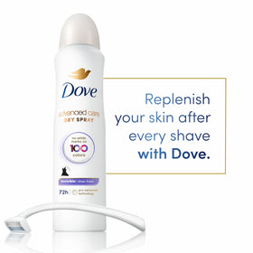 Dove Advanced Care Invisible Antiperspirant Deodorant Spray packaging