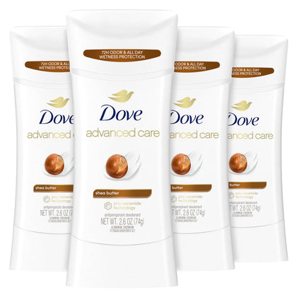 Dove Advanced Care Shea Butter Antiperspirant Stick front view
