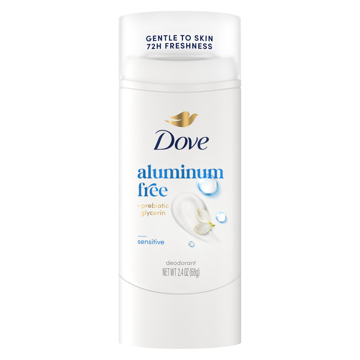 Dove Aluminum Free Deodorant Stick for Women, Sensitive front view