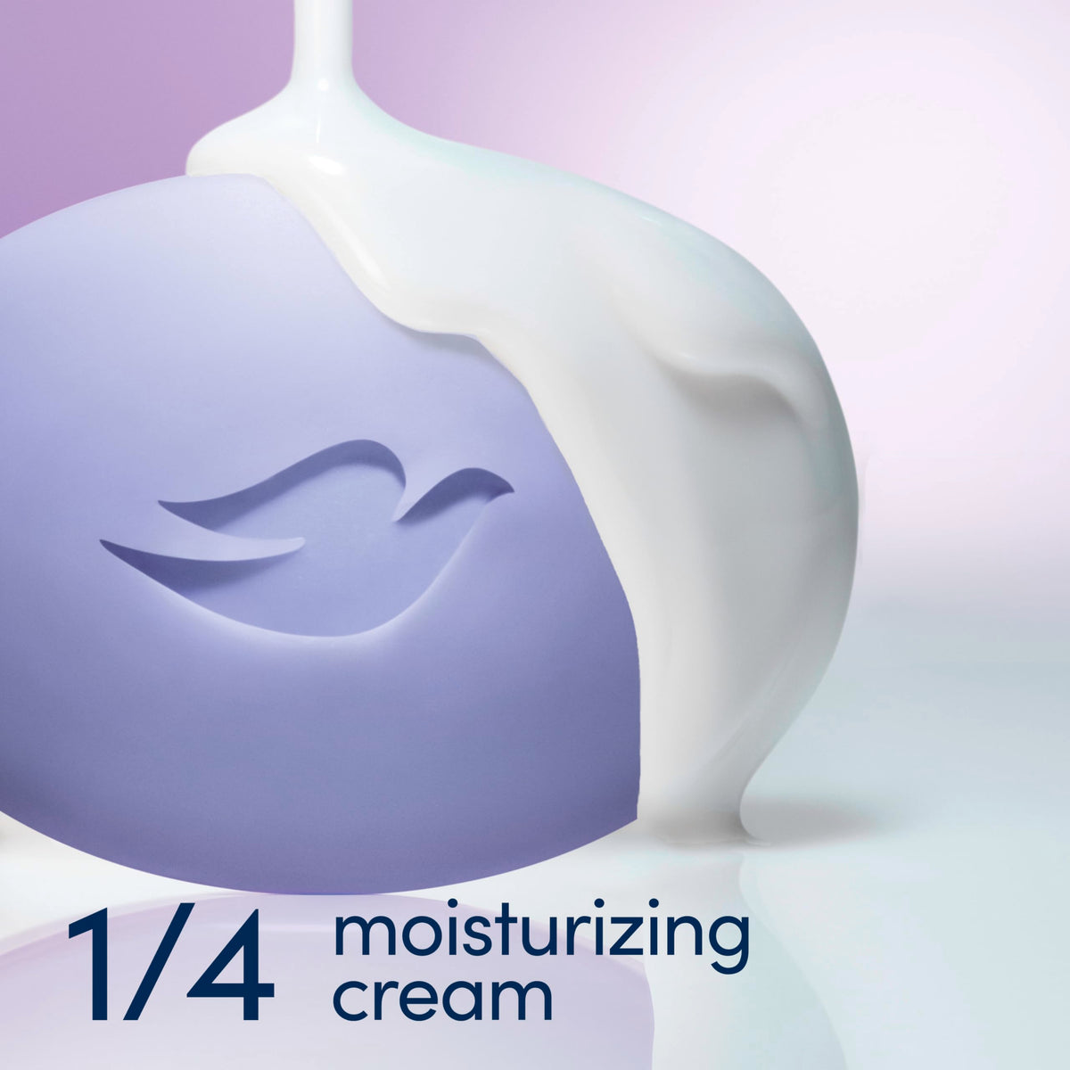 Dove Anti-Stress Beauty Bar with lather demonstration