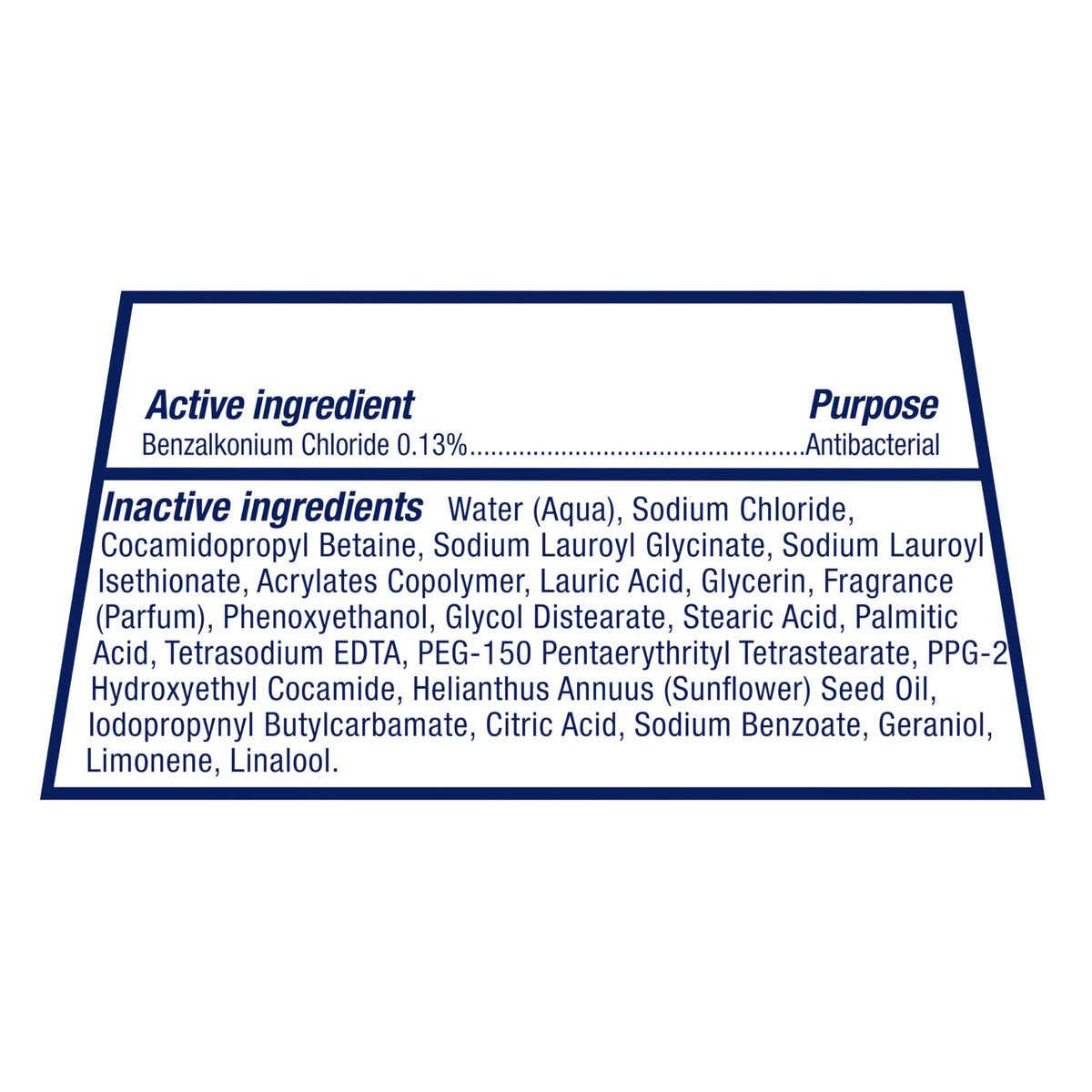 Dove Antibacterial Body Wash 30.6 oz on bathroom shelf