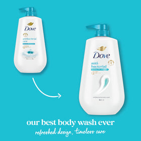 Dove Antibacterial Body Wash 30.6 oz side view with pump