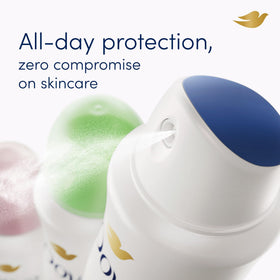 Dove Antiperspirant Deodorant Clear Finish 3.8 oz close-up of spray nozzle