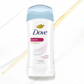 Dove Antiperspirant Deodorant Stick ingredients list on packaging