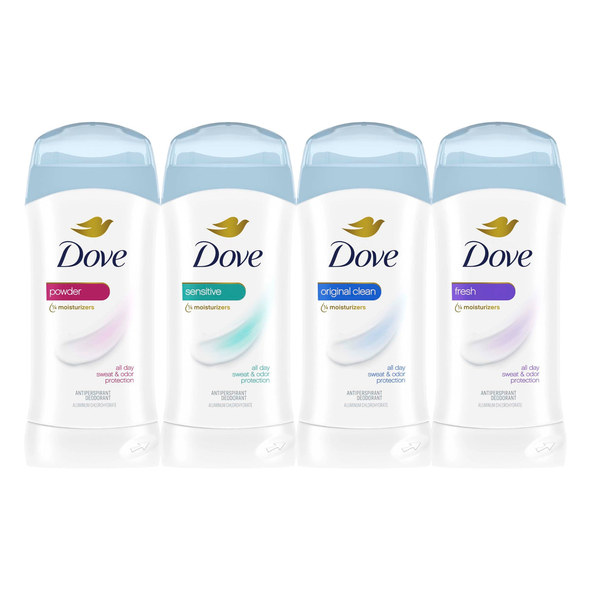 Dove Antiperspirant Stick 2-Pack side view
