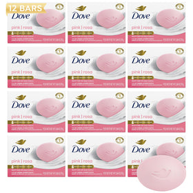 Dove Beauty Bar 12-Pack Pink Soap front view