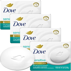 Dove Beauty Bar 4-Pack for Sensitive Skin, front view