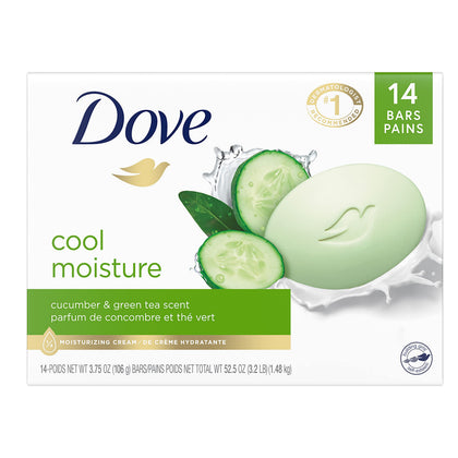 Dove Beauty Bar Cucumber and Green Tea front view