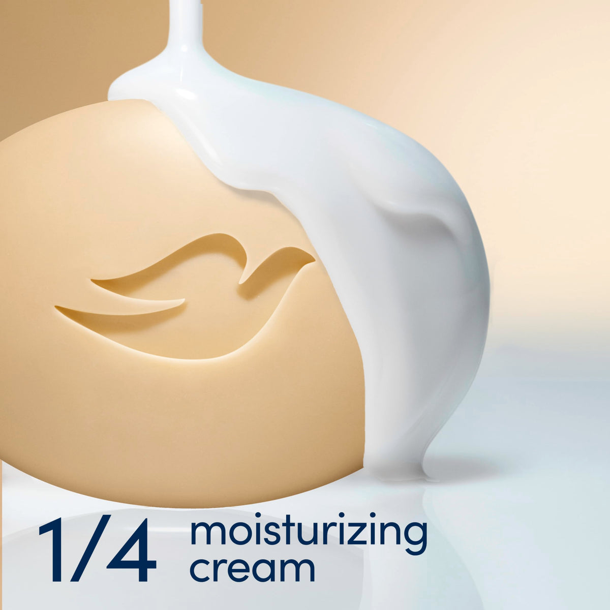 Dove Beauty Bar Soap on a soap dish with water droplets