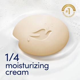 Dove Beauty Bar Soap Shea Butter lathering on hands