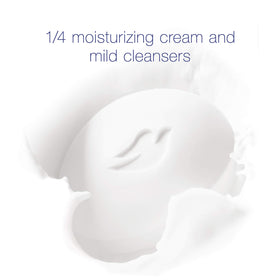 Dove Beauty Bar stacked in a clean bathroom setting